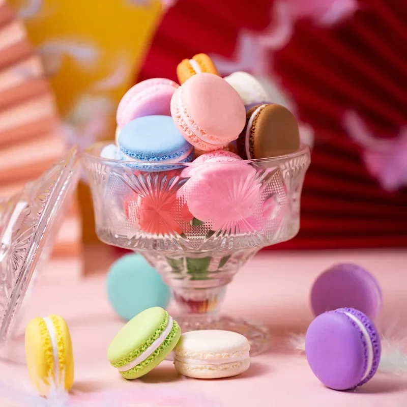 Wedding Cake Supply - จําลอง Macaron เค้กขนมหวานงานแต่งงานขนมตกแต่งตาราง Macaron อาหารปลอมงานแต่งงาน Photo