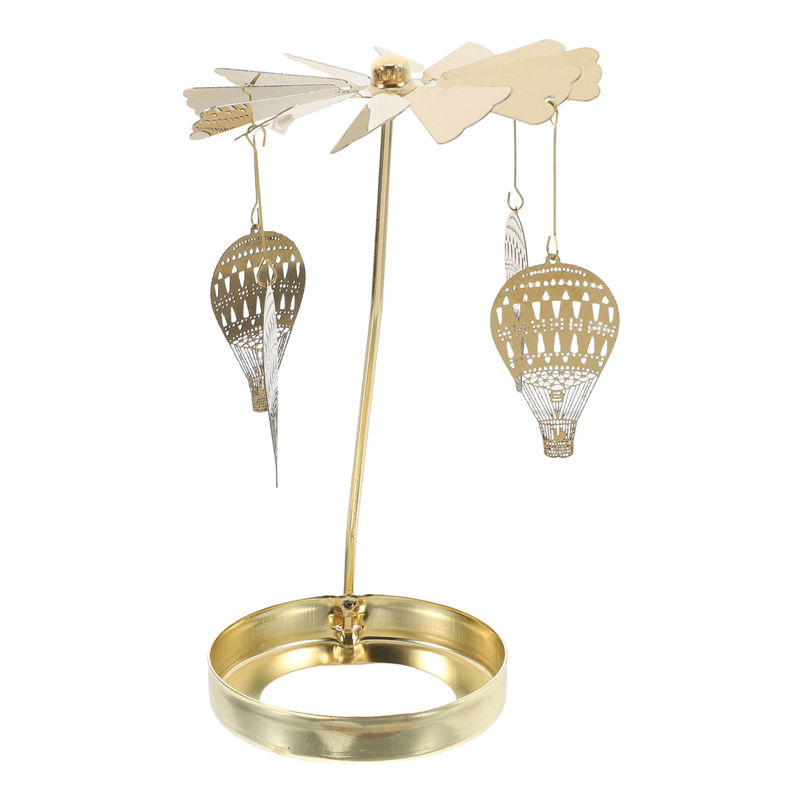 Wedding Supply Decor - ฐานหมุนโลหะสำหรับวางเทียนทีไลท์ ไม่ต้องใช้แบตเตอรี่ เหมาะสำหรับอุปกรณ์ตกแต่งงานเทศกาล งานปาร์ตี้ และของตกแต่งงานแต่งงาน