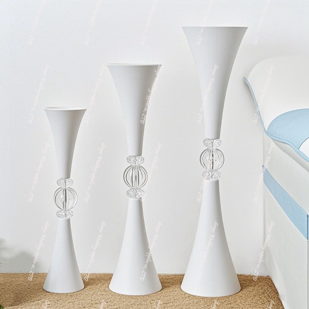 Centerpiece Vase Tall - 10 ชิ้น ขาตั้งลูกบอลดอกไม้อะคริลิก ขนาด 50/60/70 ซม.