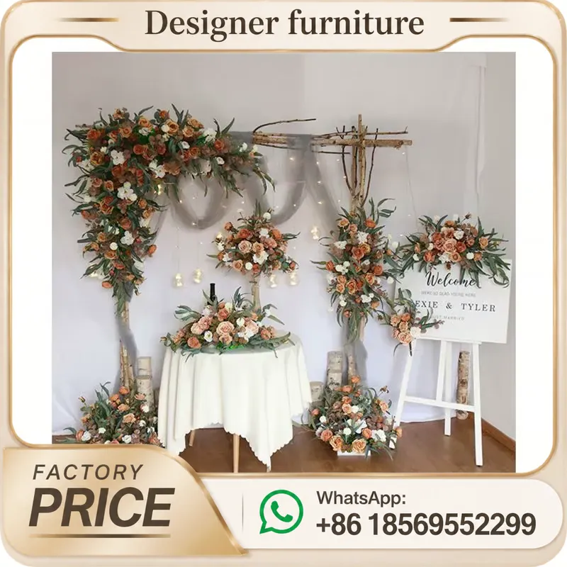 Wedding Arch Flower - ชุดดอกกุหลาบประดิษฐ์สำหรับตกแต่งมุมเวที ฉากหลังงานแต่งงาน ซุ้มดอกไม้แขวน ตกแต่งผนังดอกไม้