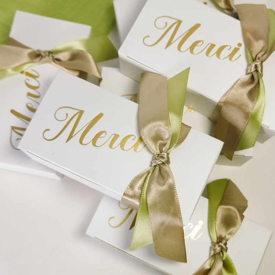 Wedding Supply Business - กล่อง kado Kecil กระดาษกล่องของชำร่วย Merci กล่องขนมกระดาษพร้อมโบว์ริบบิ้นสำหรับงานปาร์ตี้งานเลี้ยงฉลองวันขอบคุณพระเจ้า