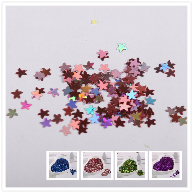 Wedding Eo - ใหม่ Ultrathin ปลาดาวรูปร่าง Sequins 10กรัม/แพ็คเล็บ Glitters