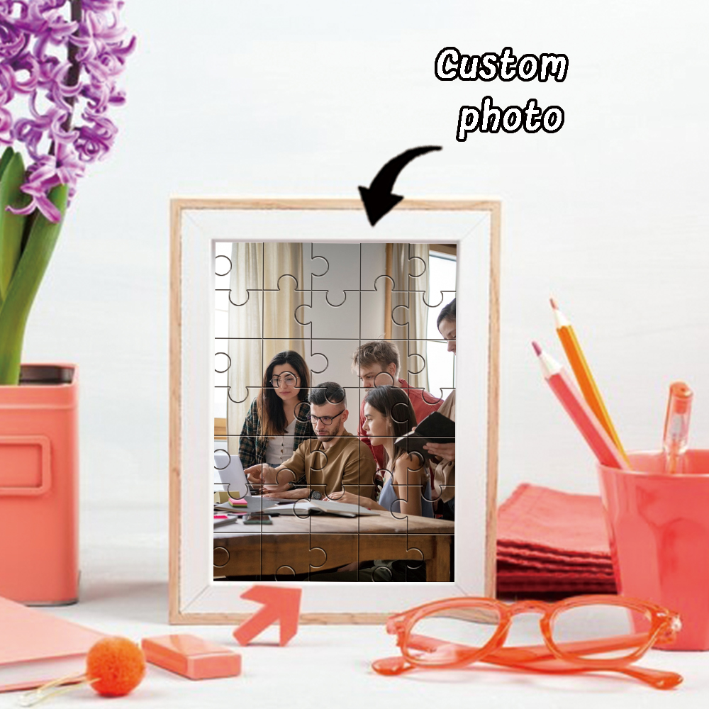 Wedding Souvenir - จิ๊กซอว์ภาพถ่ายแบบกำหนดเอง DIY, ชิ้นส่วนจิ๊กซอว์ไม้ที่สามารถอัปโหลดรูปภาพได้เอง ของขวัญวันหยุดที่สมบูรณ์แบบ ของที่ระลึกไม้