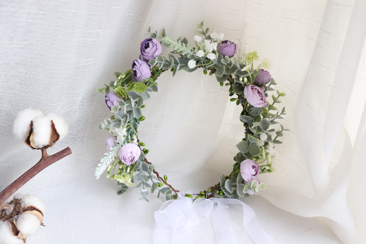 ใหม่Camelliaดอกไม้พวงหรีดมงกุฎ - Wedding Arch Flower บทวิจารณ์และราคา