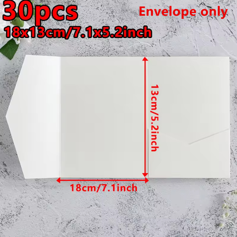 30 ชิ้น 18x13 ซม. ซองจดหมายสีเ - Wedding Supply Business บทวิจารณ์และราคา