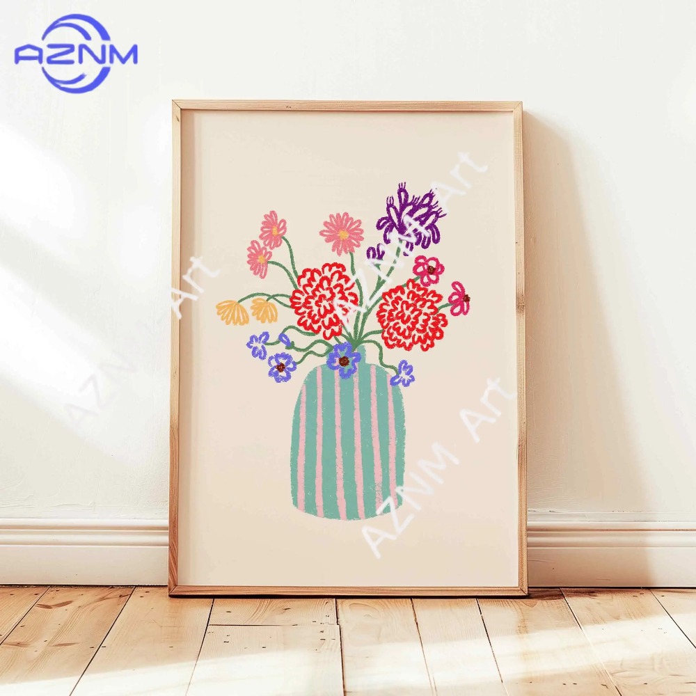 1/3 ชิ้น ภาพวาดแจกันดอกไม้แบบน - Flower Girl Basket บทวิจารณ์และราคา