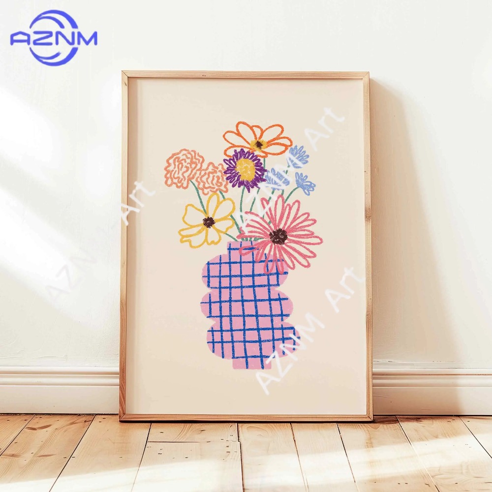 1/3 ชิ้น ภาพวาดแจกันดอกไม้แบบน - Flower Girl Basket บทวิจารณ์และราคา