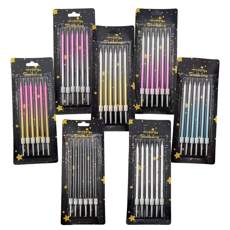 30/50กล่องGradientสีเทียนวันเก - Wedding Cake Supply บทวิจารณ์และราคา