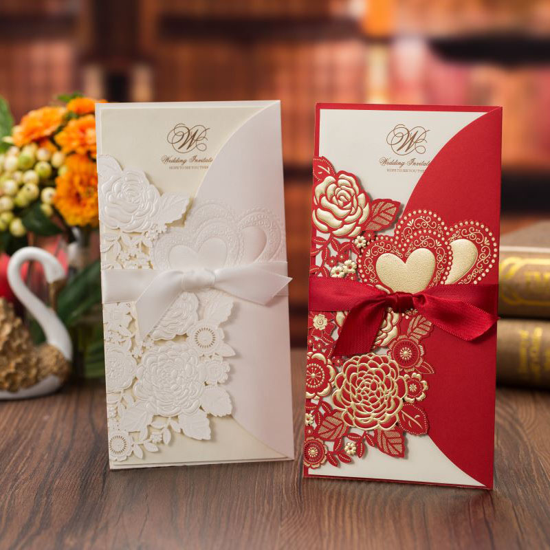 5/10Pcs เลเซอร์ตัดบัตรเชิญงานแ - Wedding Supply Business บทวิจารณ์และราคา