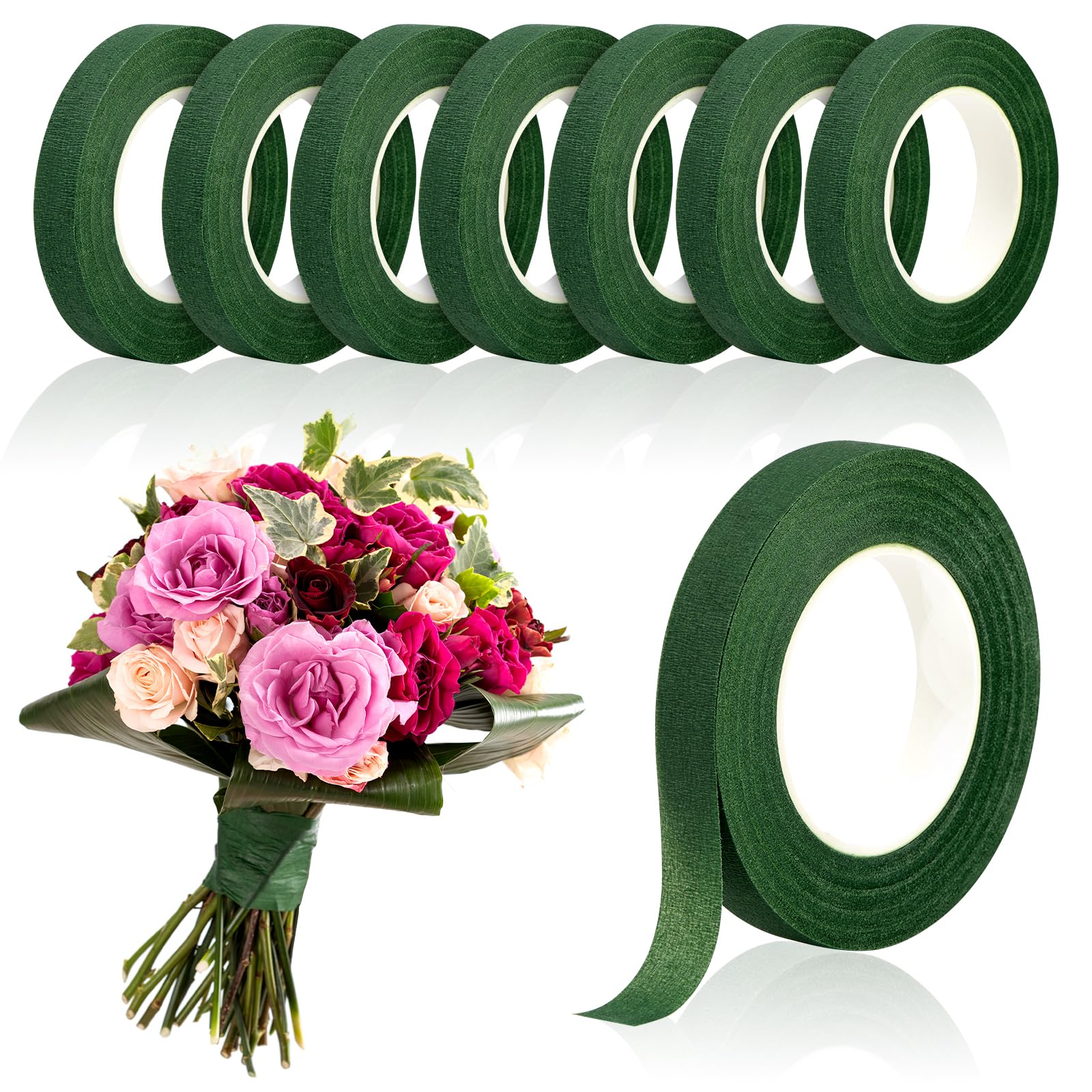 20 หลา เทปดอกไม้สีเขียว เทปกระ - Wedding Supply Decor บทวิจารณ์และราคา