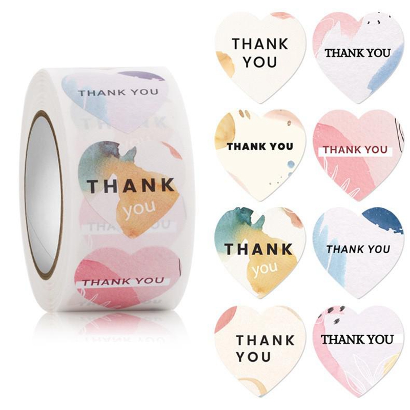 100-500pcs หัวใจสติกเกอร์ดอกไม - Wedding Supply Business บทวิจารณ์และราคา