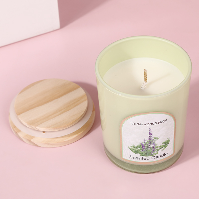 เทียนหอมแก้วสีพร้อมฝาไม้ ขายส่ - Wedding Souvenir บทวิจารณ์และราคา