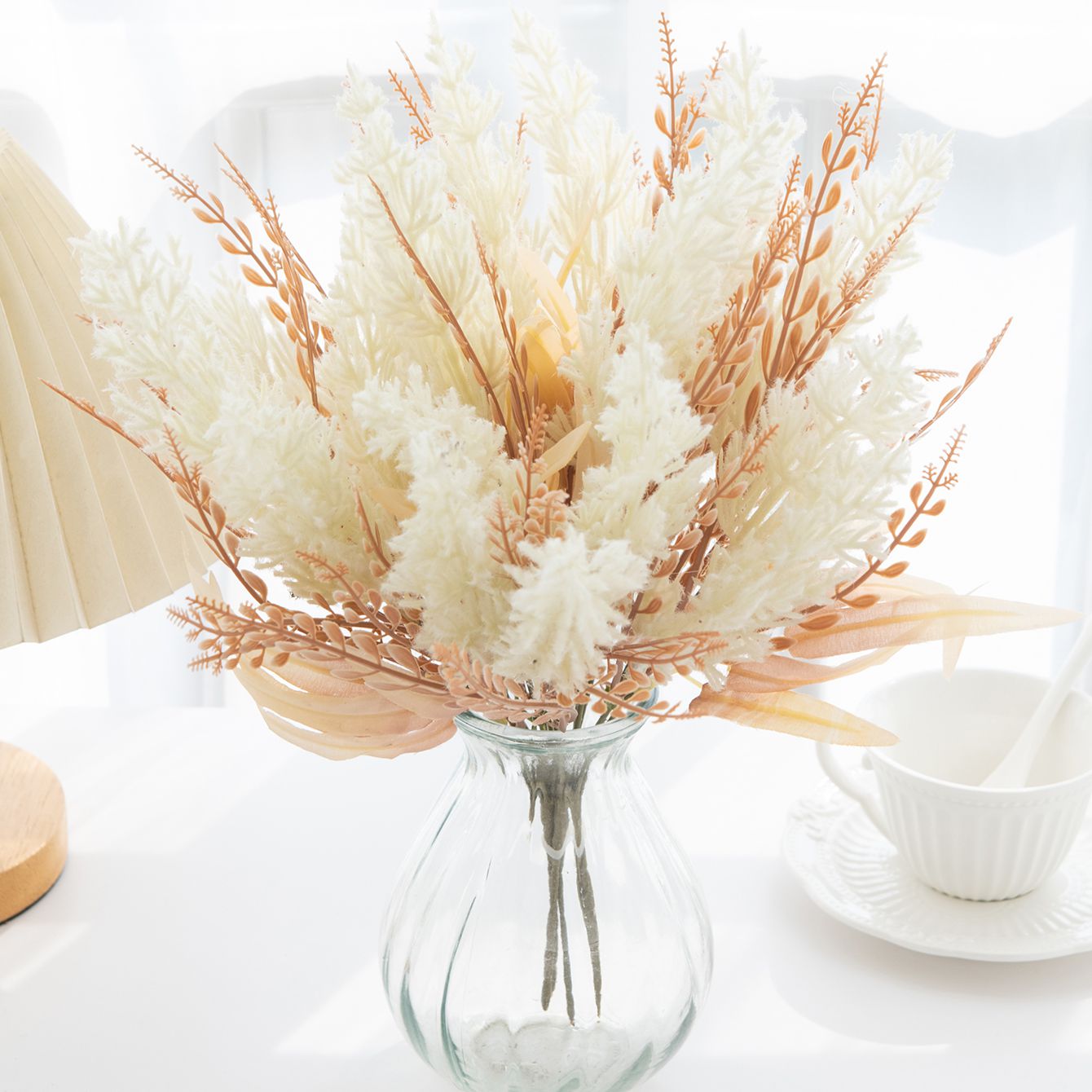 ต้นกกประดิษฐ์สำหรับตกแต่งงานเท - Flower Girl Basket บทวิจารณ์และราคา
