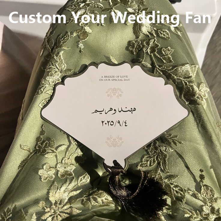 พัดแต่งงานสุดหรูแบบกำหนดเอง กา - Wedding Supply Business บทวิจารณ์และราคา