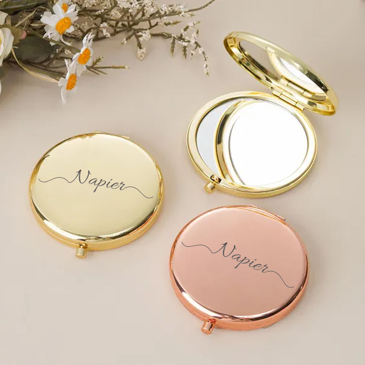 กระจกพับลาย Napier น่ารัก 1 ชิ - Wedding Souvenir บทวิจารณ์และราคา