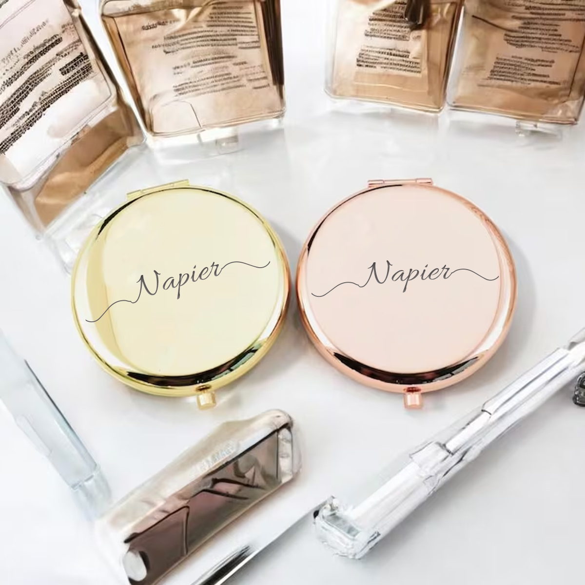 กระจกพับลาย Napier น่ารัก 1 ชิ - Wedding Souvenir บทวิจารณ์และราคา