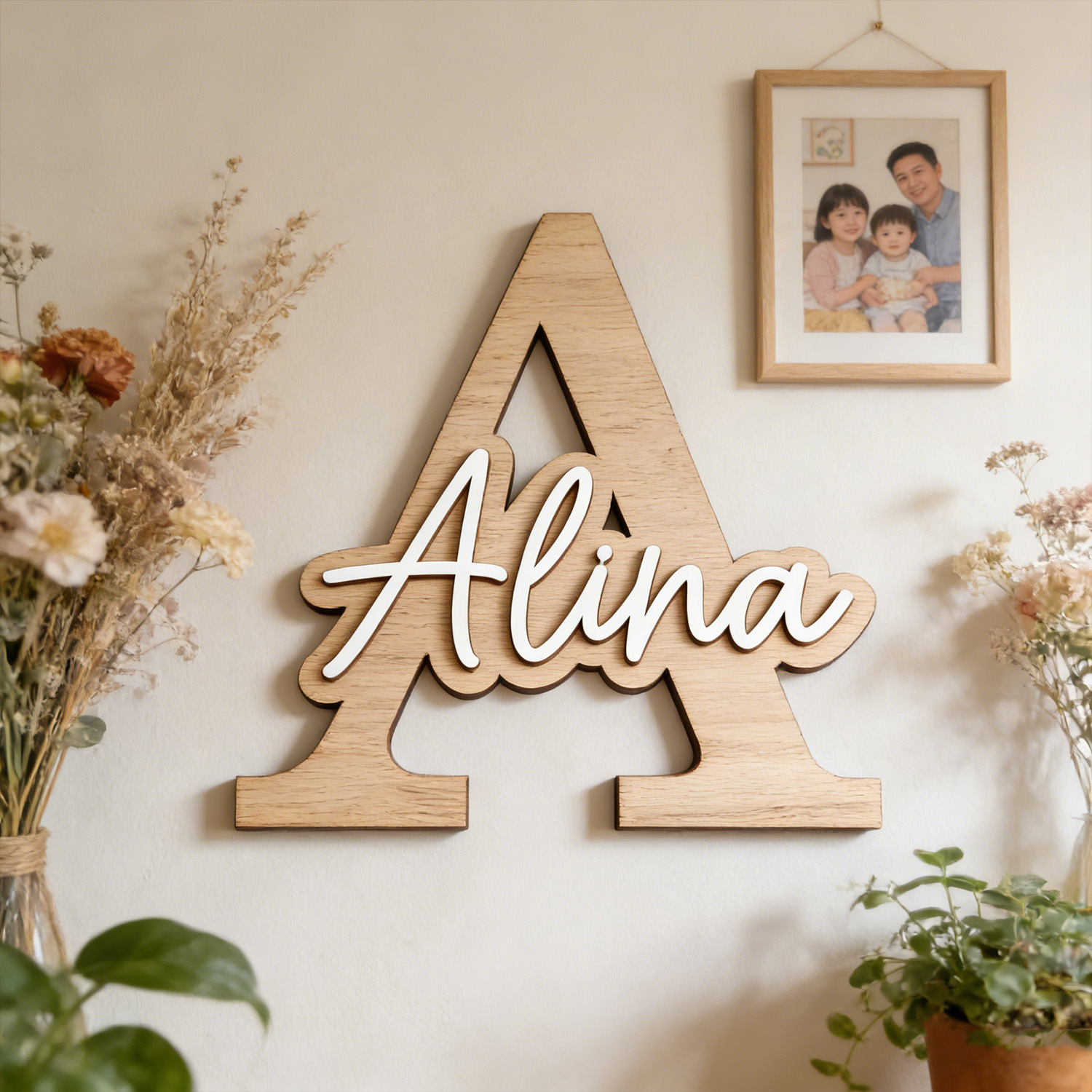 ป้ายไม้ 1 ชิ้นพร้อมตัวอักษรชื่ - Wedding Souvenir บทวิจารณ์และราคา