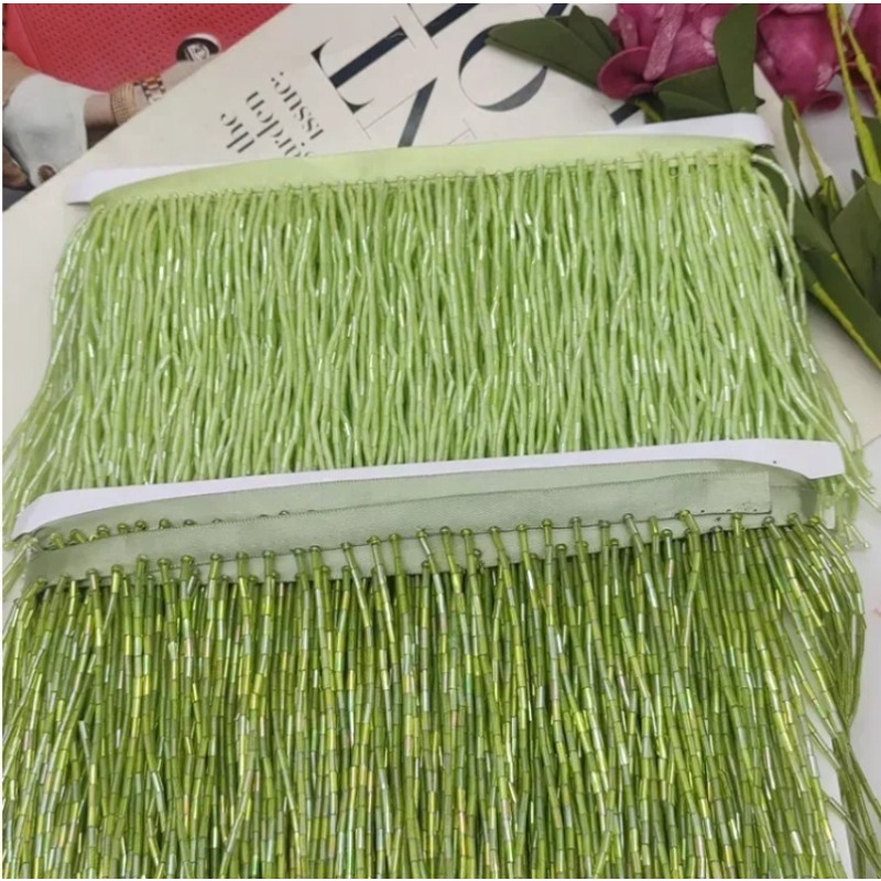 พู่ประดับลูกปัดสีเงินแดงขนาด 1 - Wedding Dress Supply บทวิจารณ์และราคา