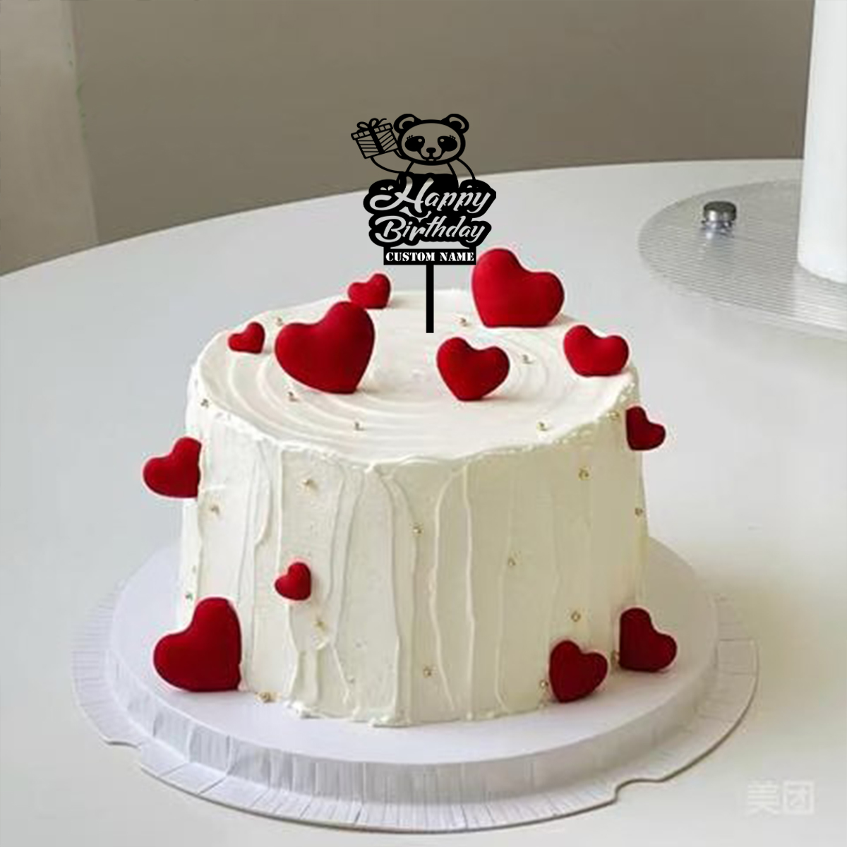 1 ชิ้น ของตกแต่งเค้ก/บาร์ ลายห - Wedding Cake Supply บทวิจารณ์และราคา