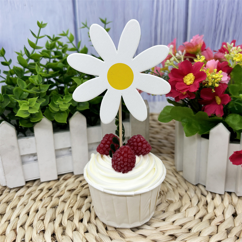 12 ชิ้น Daisy ดอกไม้ Cupcake T - Wedding Cake Supply บทวิจารณ์และราคา