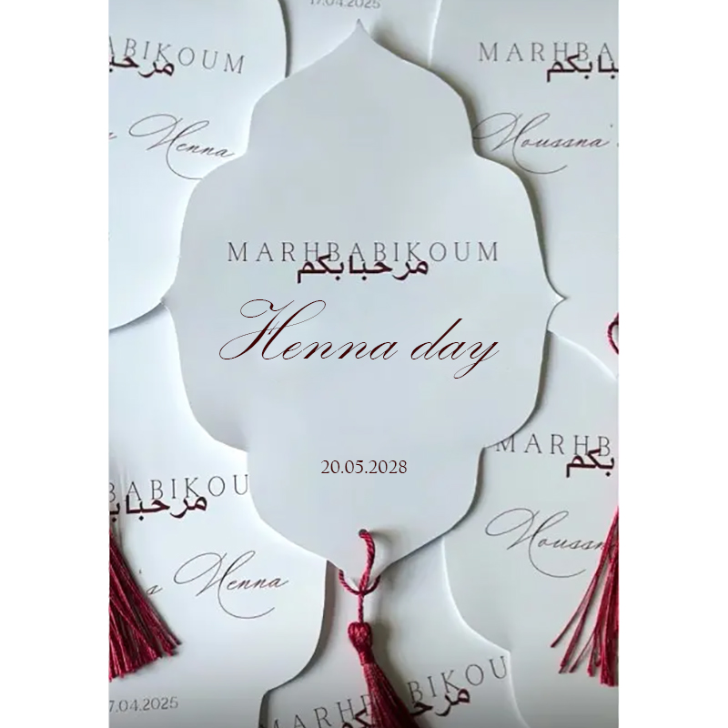 CUSTOM Henna Day Card Night PA - Wedding Supply Business บทวิจารณ์และราคา