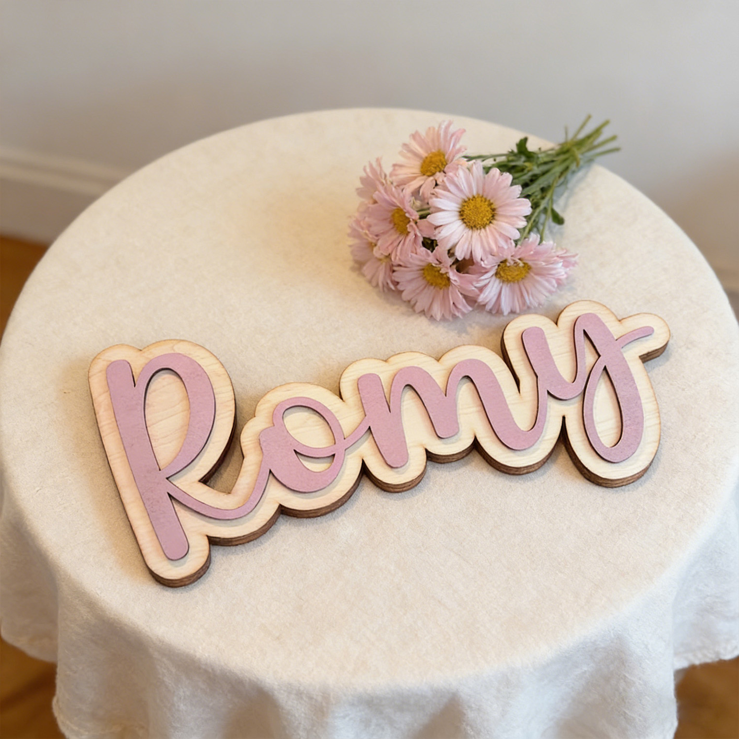 ป้ายชื่อสกุลไม้สองชั้นแบบกำหนด - Wedding Souvenir บทวิจารณ์และราคา