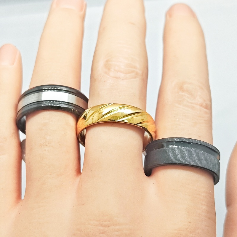 ขายส่งแหวนสแตนเลสแบบ unisex 18 - Wedding Supply Resale บทวิจารณ์และราคา