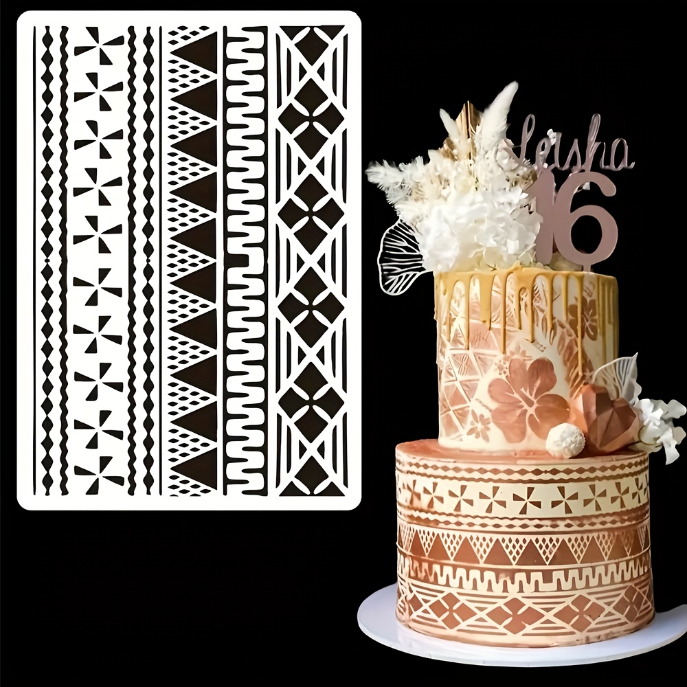 แผ่นลายฉลุเค้กลายดอกไม้ ขนาด 2 - Wedding Cake Supply บทวิจารณ์และราคา